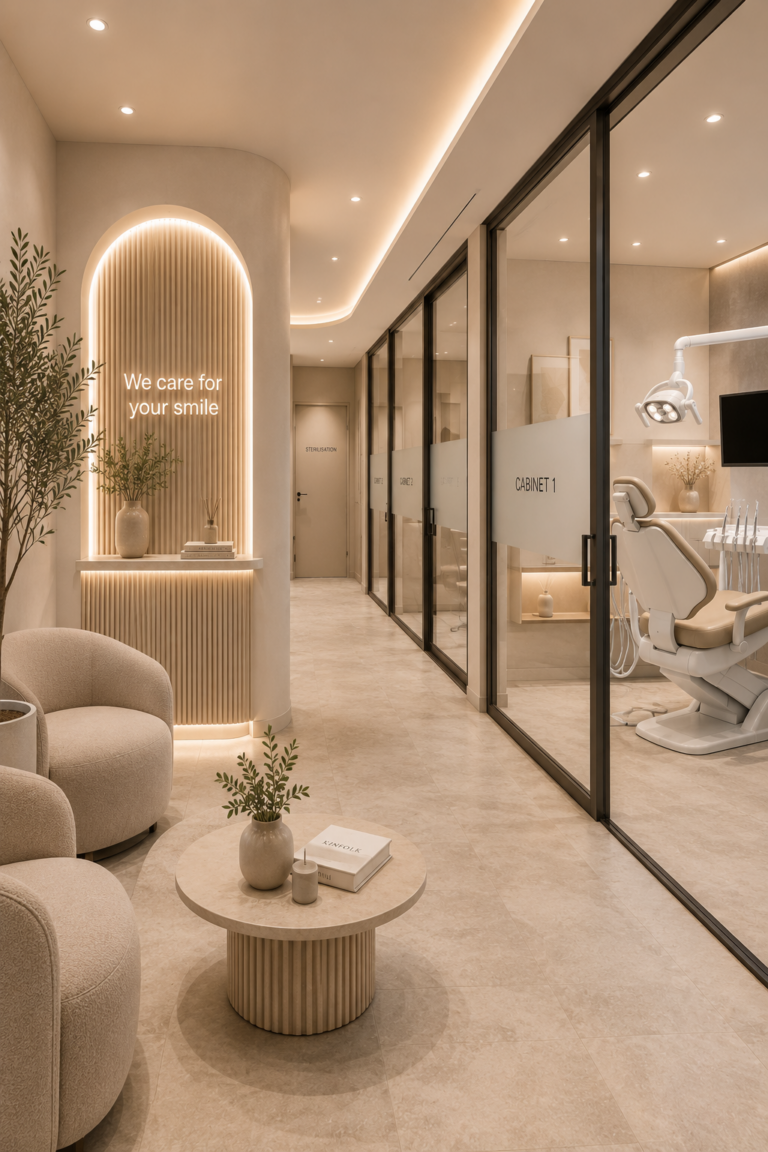aménagement clinique dentaire belgique laley interior design